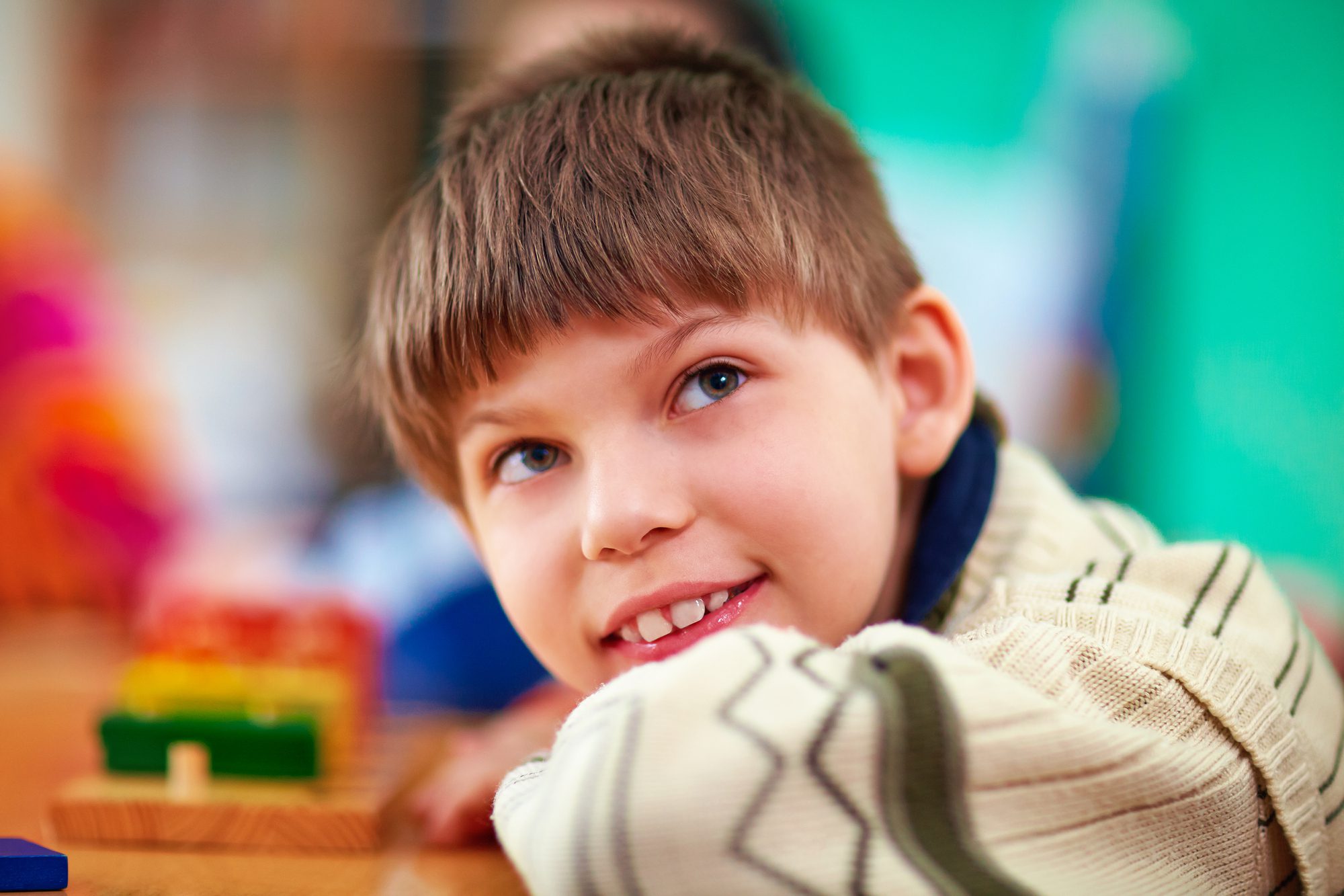 Portrait of a smiling young boy